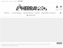 Tablet Screenshot of herrapro.com